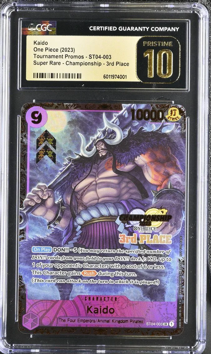 2023 #ST04-003 Kaido 3rd Place CGC 10 Pristine Tournament