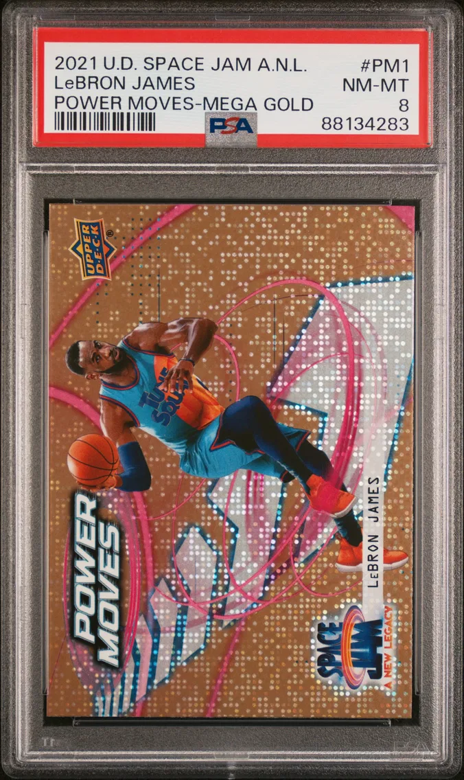 2021 #PM1 LeBron James PSA 8 Upper Deck Space Jam A New Legacy Power Moves
