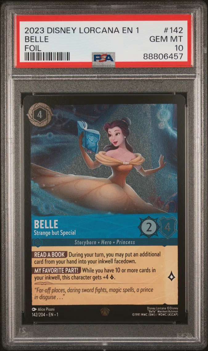 2023 #142 Belle - Strange But Special PSA 10 Disney Lorcana EN 1-the First Chapter
