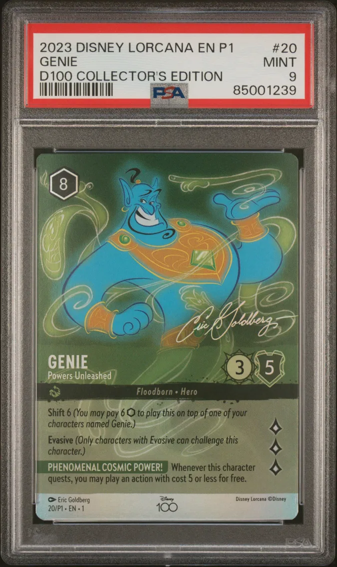 2023 #20 Genie - Powers Unleashed PSA 9 Disney Lorcana EN P1-Promo