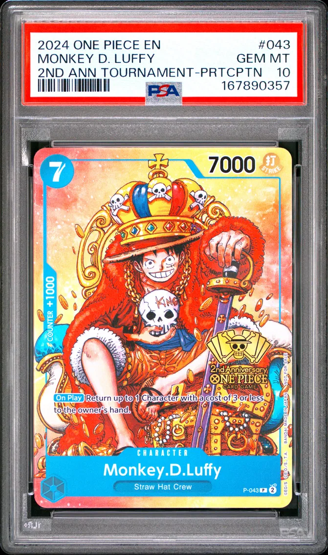 2024 #043 Monkey D. Luffy PSA 10 One Piece Promos