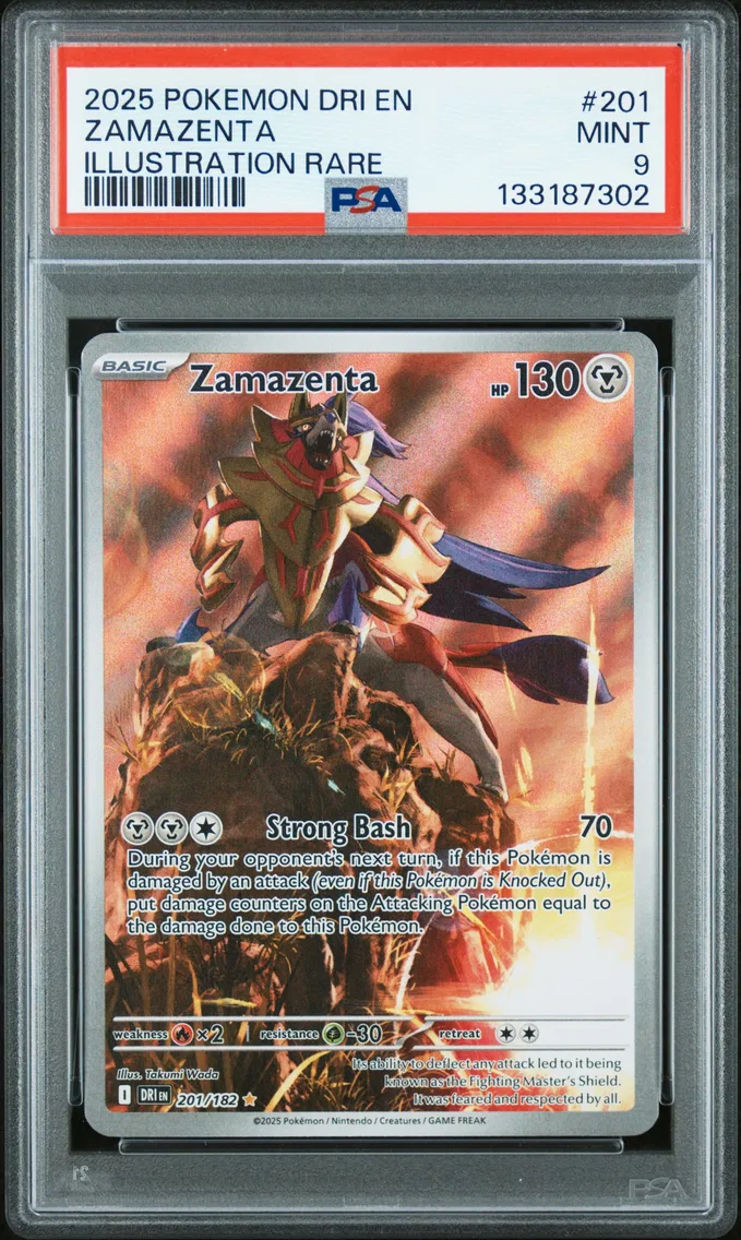2025 #201 Zamazenta PSA 9 Dri EN-Destined Rivals
