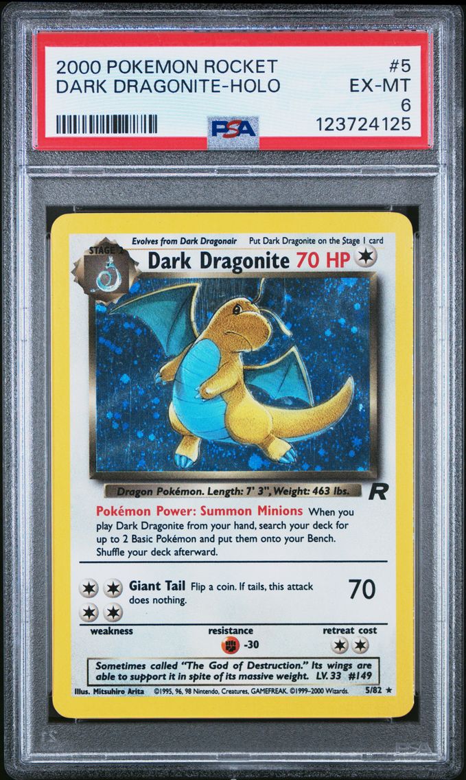 2000 #5 Dark Dragonite-Holo PSA