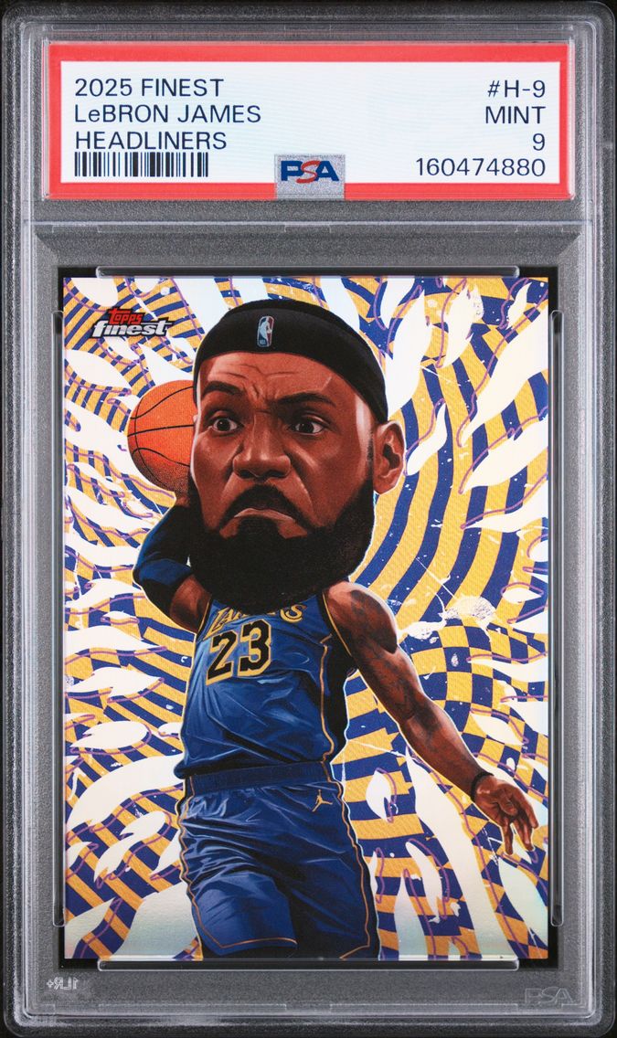2025 #H-9 LeBron James PSA 9 Top