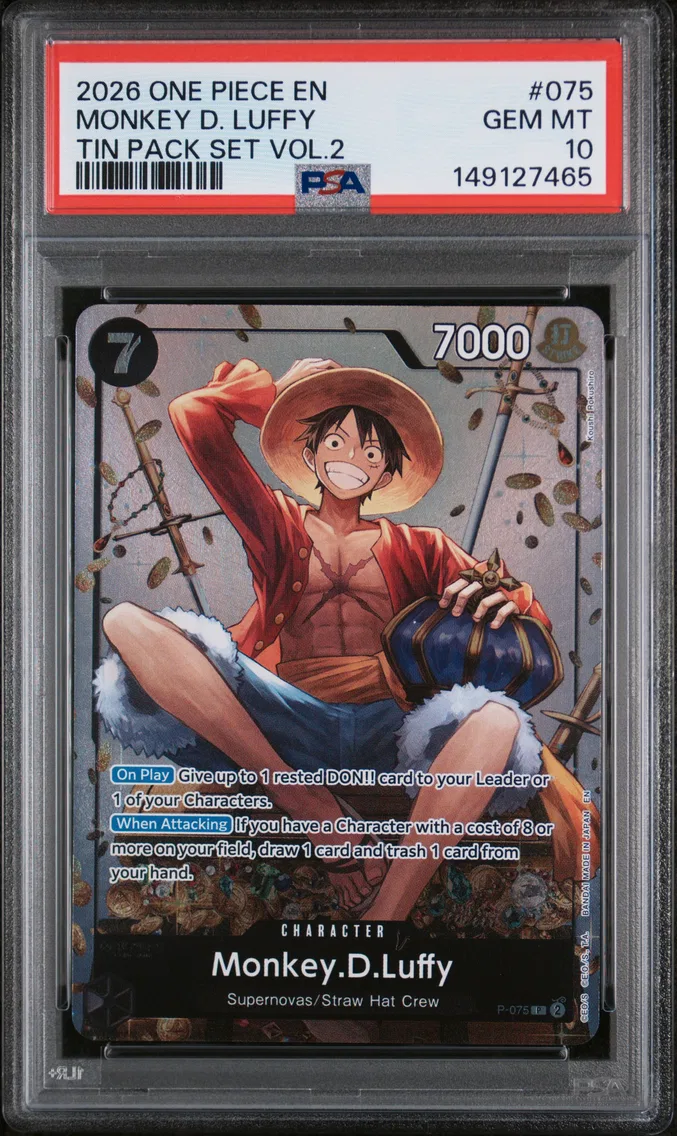 2026 #075 Monkey D. Luffy PSA 10 One Piece Promos