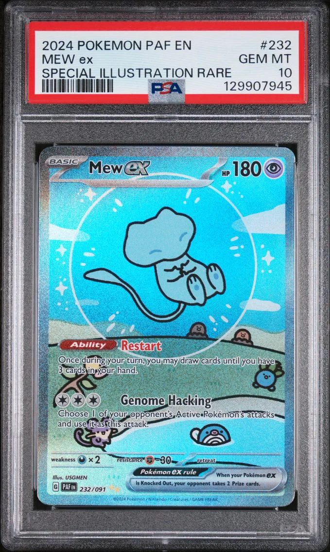 2024 #232 Mew EX PSA 10 Paf EN-P