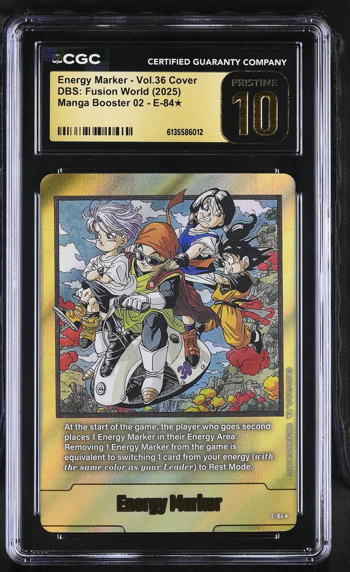 2025 #E-84 Energy Marker - Vol.36 Cover CGC 10 Pristine (SB02) Manga Booster 02 - English