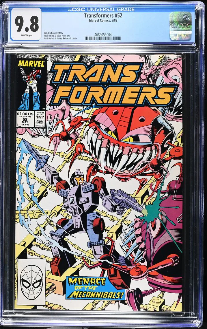 1989 Transformers #52 CGC 9.8 Marvel Comics