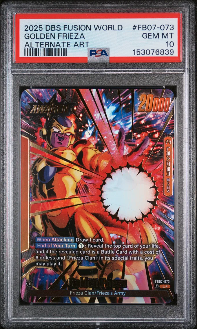 2025 #FB07-073 Frieza/Golden Frieza PSA 10 Dragon Ball Super Card Game Fusion World Wish for Shenron