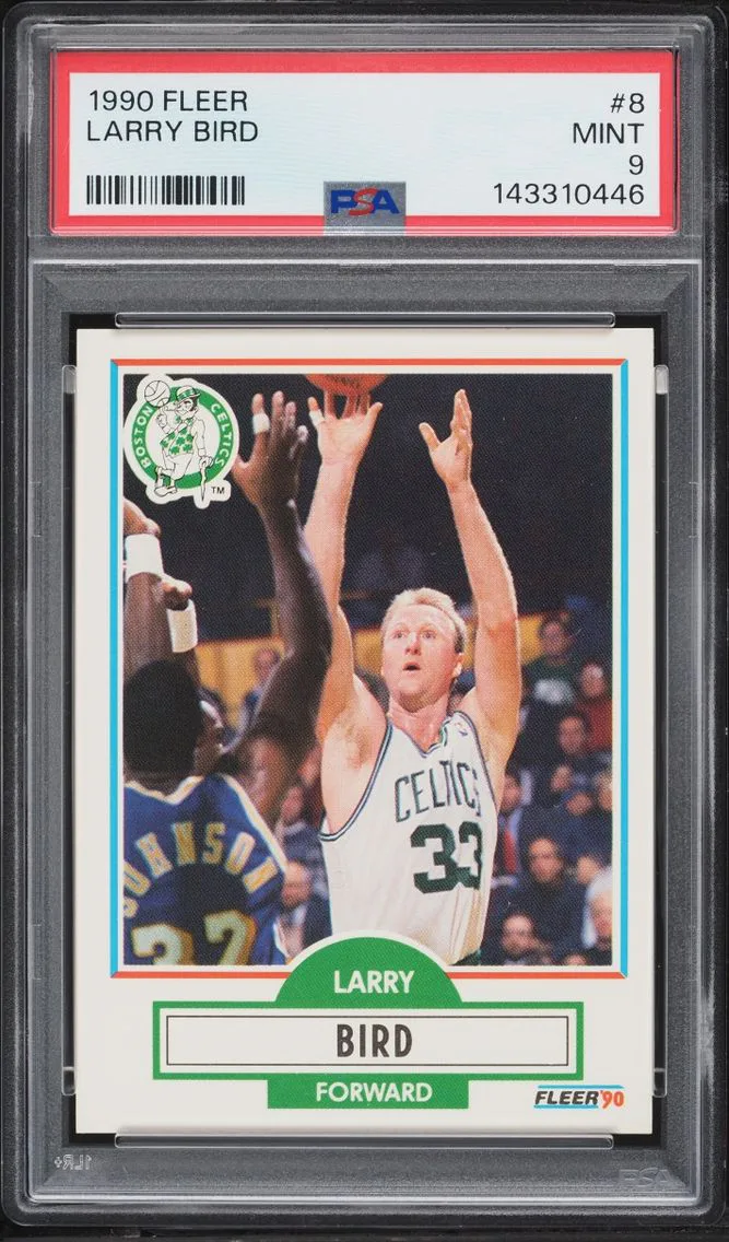 1990 Fleer Basketball Larry Bird #8 PSA 9 MINT