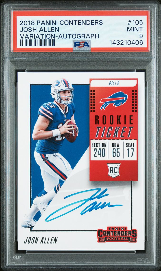 2018 #105 Josh Allen PSA 9 Panin