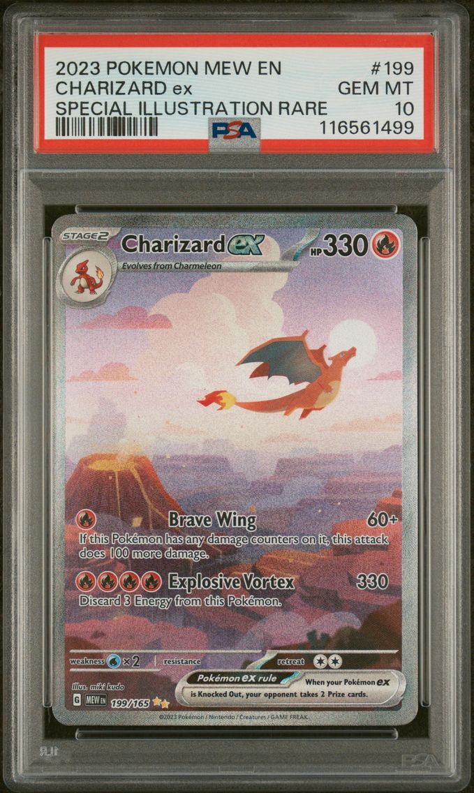 2023 #199 Charizard EX PSA 10 Me
