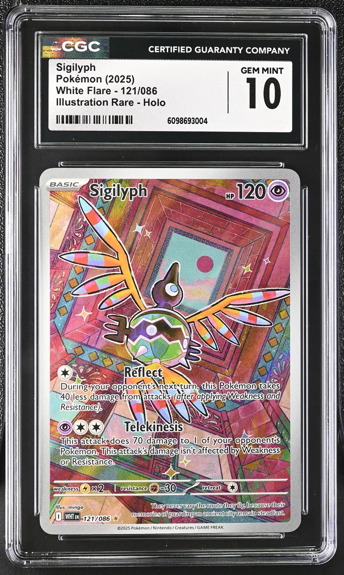2025 #121 Sigilyph CGC 10 White Flare - WHT EN - English