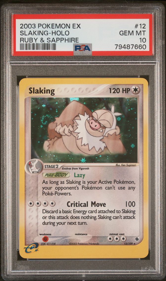 2003 #12 Slaking-Holo PSA 10 EX 