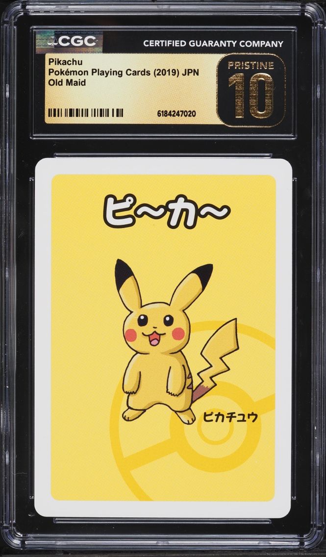 2019 Pikachu CGC 10 Pokemon Japanese Playing Cards Old Maid