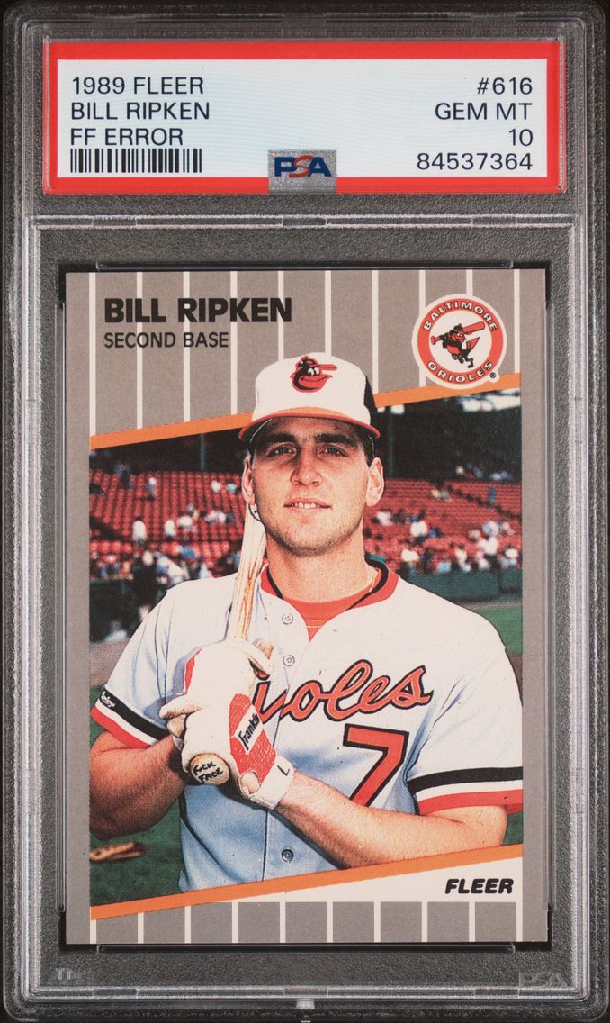 1989 #616 Bill Ripken PSA 10 Fle