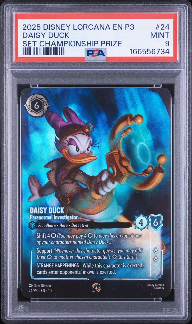 2025 #24 Daisy Duck - Paranormal Investigator PSA 9 Disney Lorcana EN P3-Promo