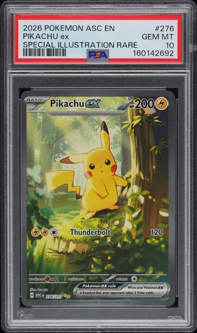 2026 #276 Pikachu EX PSA 10 Asc 