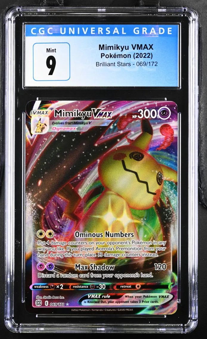 2022 #069 Mimikyu VMAX CGC 9 Brilliant Stars - English