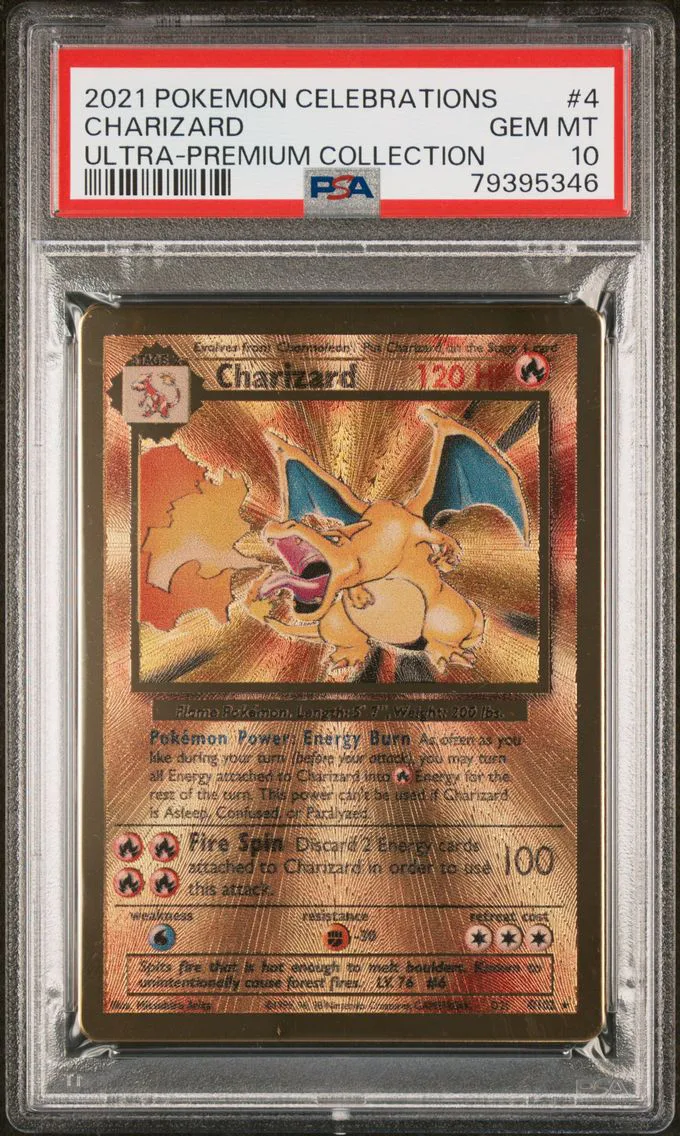 2021 #4 Charizard PSA 10 Celebrations Ultra-Premium Collection Pokemon