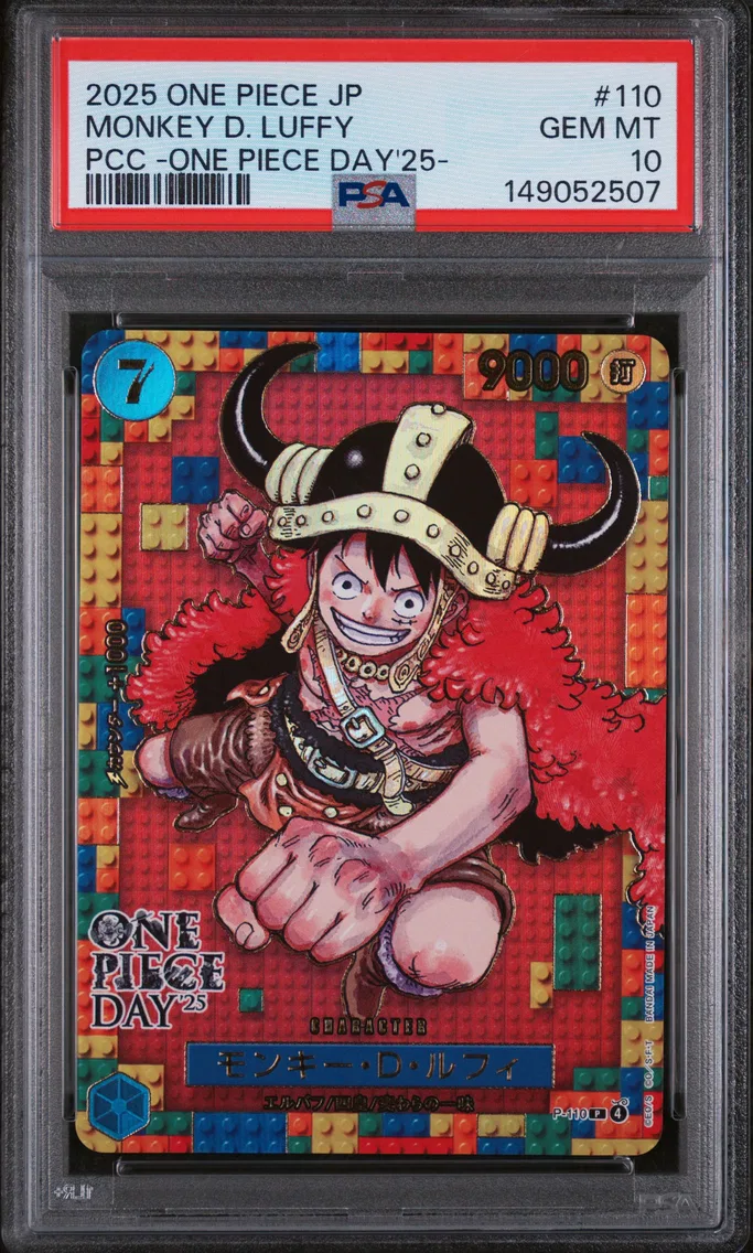 2025 #110 Monkey D. Luffy PSA 10 One Piece Japanese Premium Card Collection -One Piece Day'25-