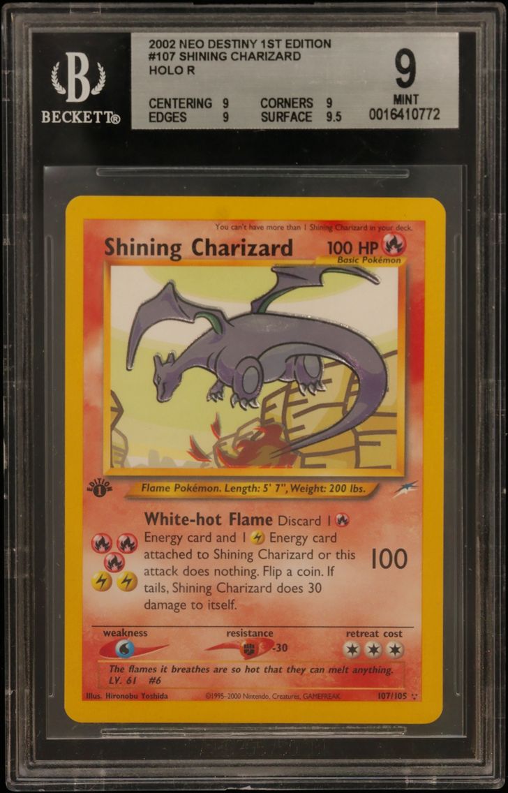 2002 #107 Shining Charizard HOLO