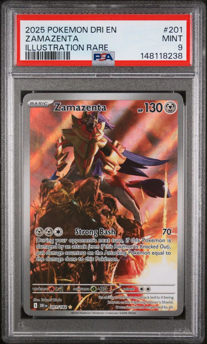 2025 #201 Zamazenta PSA 9 Dri EN-Destined Rivals
