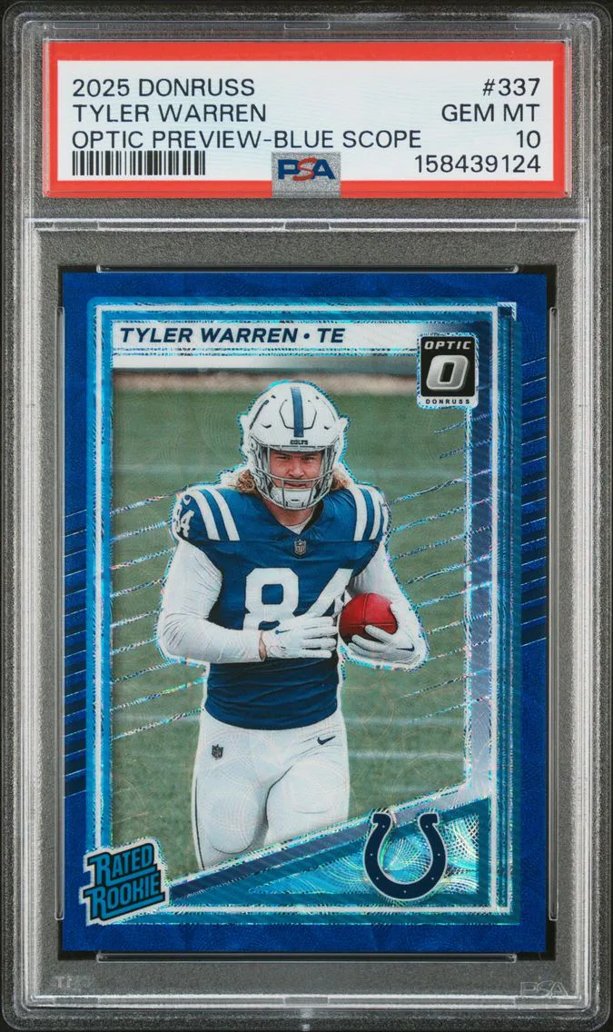 2025 #337 TYLER WARREN PSA 10 Panini Donruss