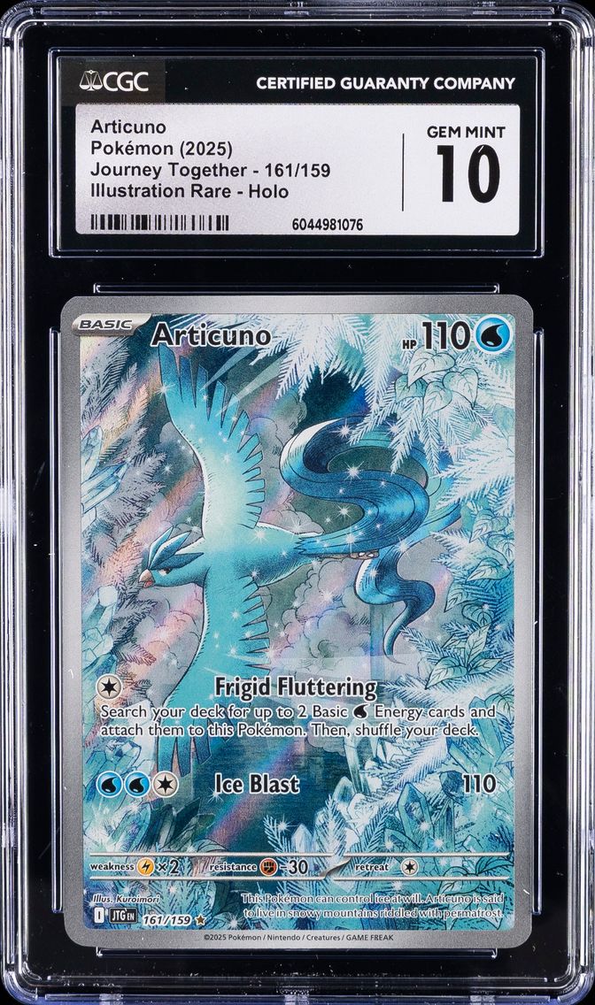 2025 #161 Articuno CGC 10 Journey Together - JTG EN - English Pokemon