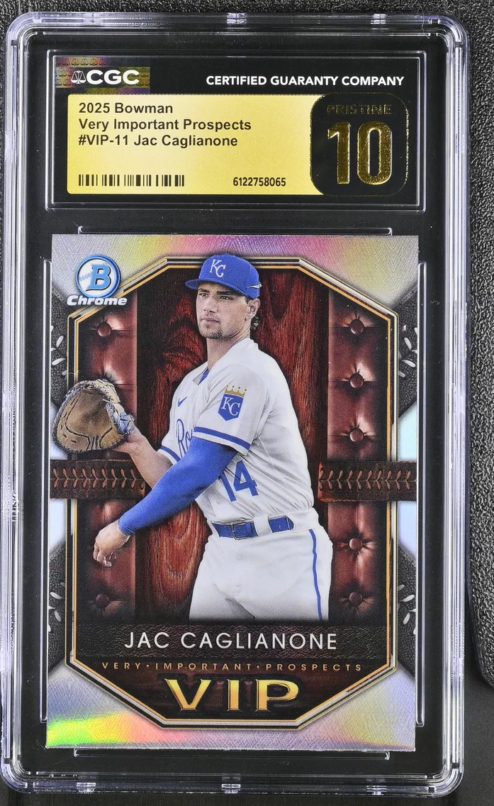 2025 #VIP-11 Jac Caglianone CGC 10 Pristine Bowman Bowman