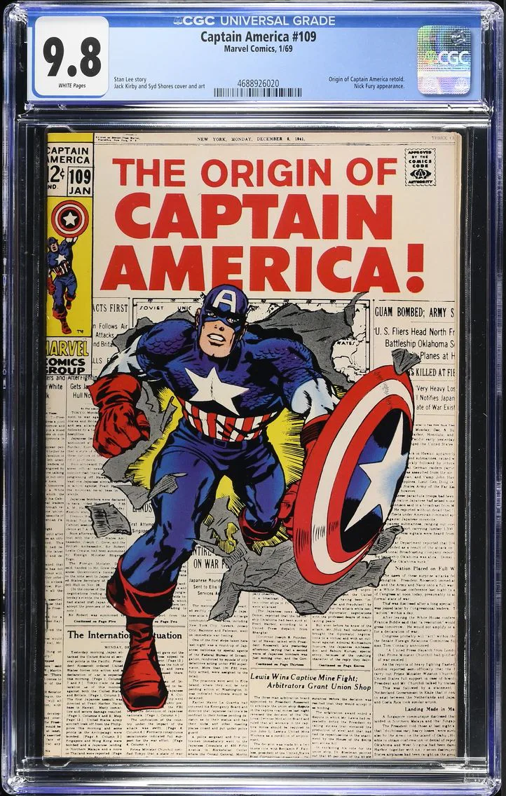 1969 #NA 1969 Captain America #109 CGC 9.8 Marvel Comics CGC 9.8
