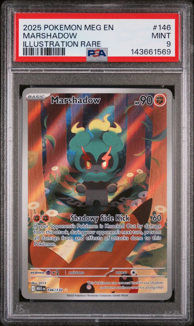 2025 #146 Marshadow PSA 9 Meg EN-Mega Evolution