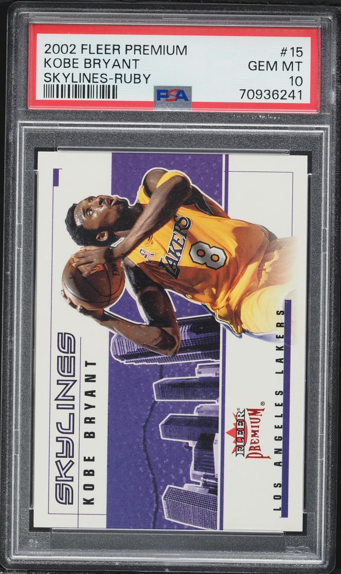 2002 #15 Kobe Bryant PSA 10 Flee