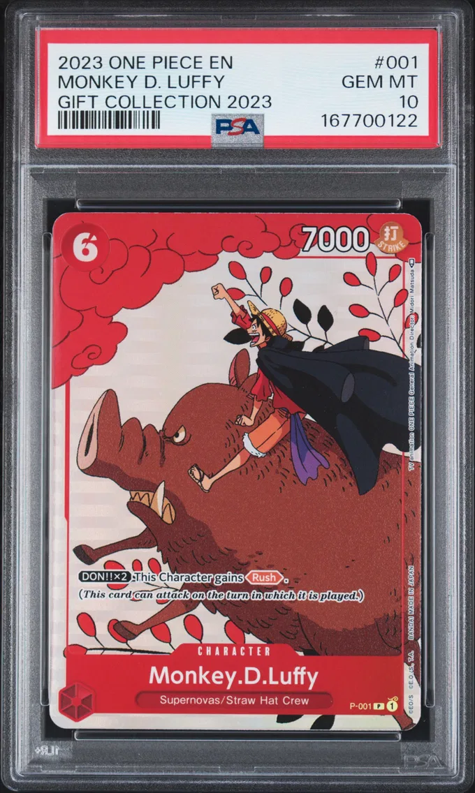 2023 #001 Monkey D. Luffy PSA 10 One Piece Gift Collection 2023