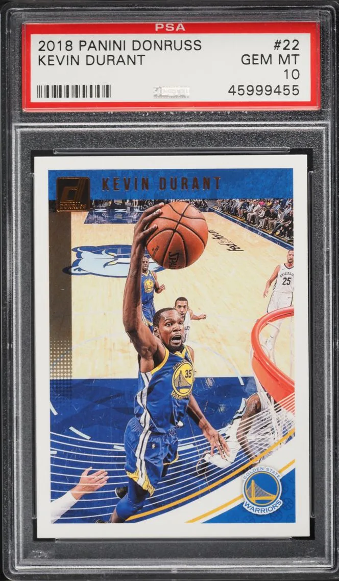 2018 #22 Kevin Durant PSA 10 Donruss Basketball