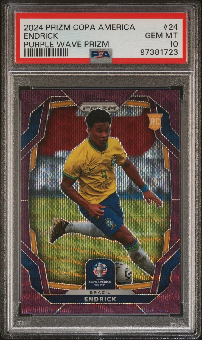 2024 #24 Endrick PSA 10 Panini Prizm Conmebol Copa America