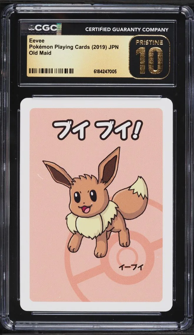 2019 Old Maid (Red Back) - Japanese Eevee Pokemon Japanese Playing Cards Old Maid CGC 10