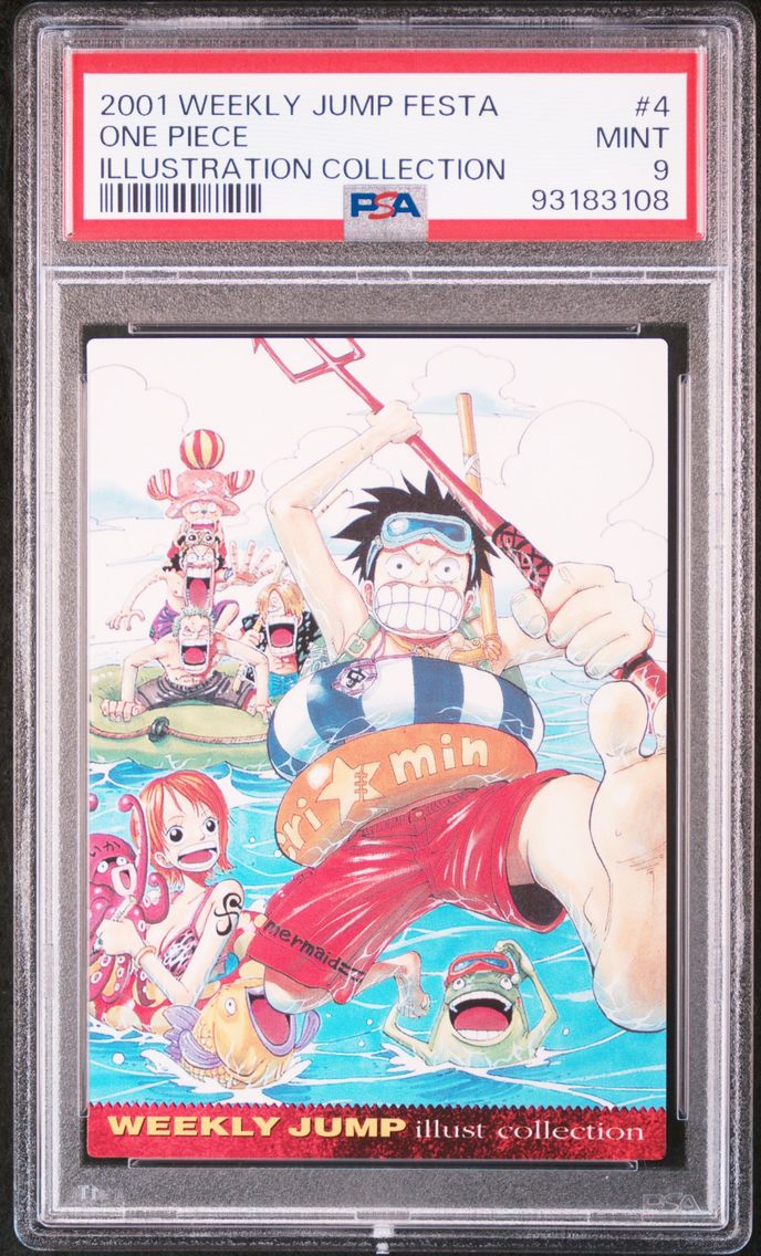 2001 #4 One Piece PSA 9 Weekly Jump Festa Illustration Collection