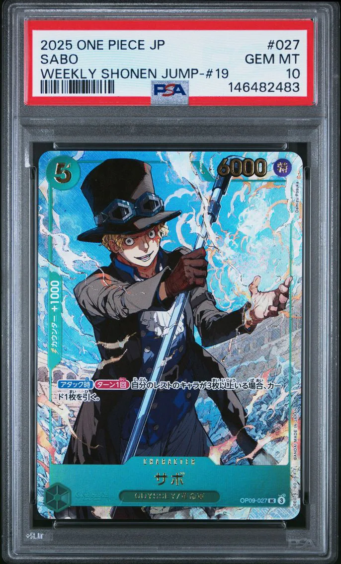 2025 One Piece Japanese Promos Sabo #027 PSA 10