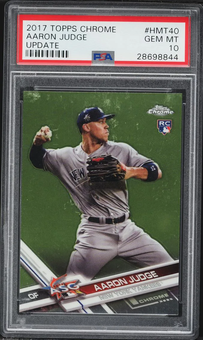 2017 #HMT40 Aaron Judge PSA 10 Topps Chrome Update Baseball