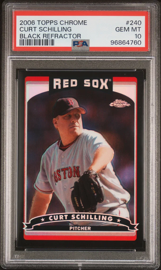 2006 #240 Curt Schilling PSA 10 Topps Chrome