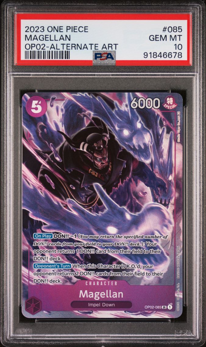 2023 #085 Magellan PSA 10 One Piece OP02-Paramount War