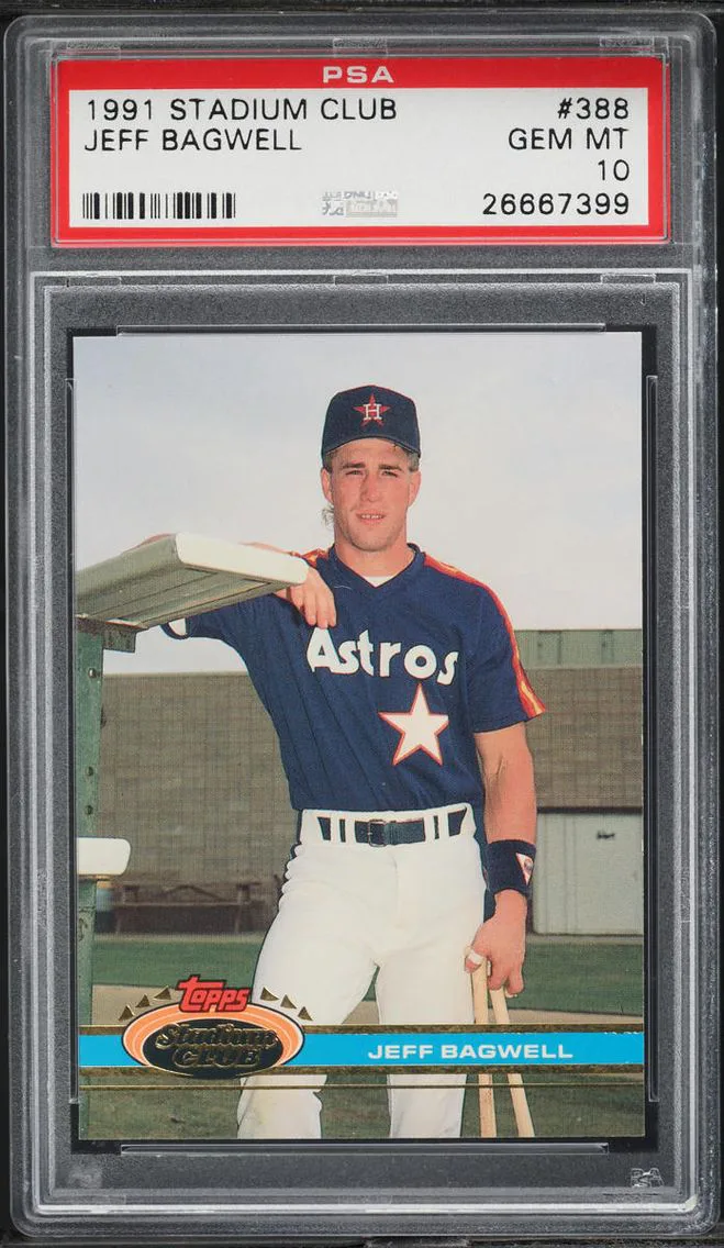 1991 Stadium Club Jeff Bagwell ROOKIE #388 PSA 10 GEM MINT