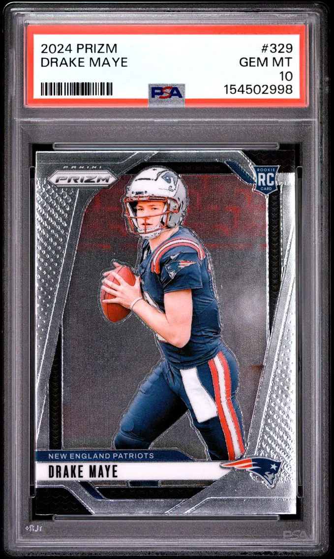 2024 #329 Drake Maye PSA 10 Panini Prizm