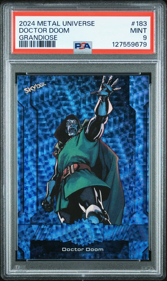 2024 #183 Doctor Doom PSA 9 Skybox Metal Universe Avengers Non-Sport