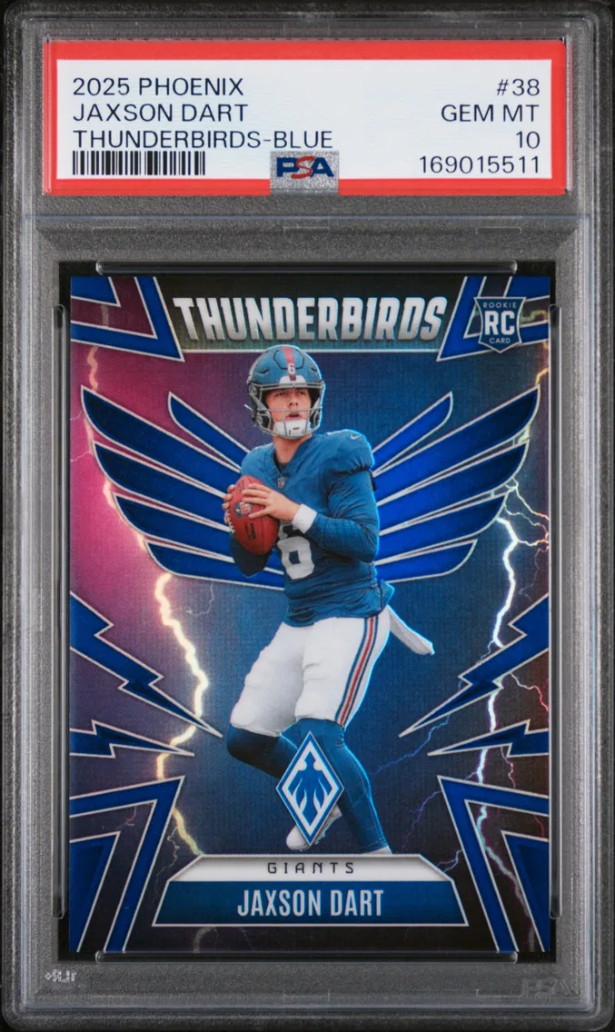 2025 #38 Jaxson Dart PSA 10 Panini Phoenix Thunderbirds