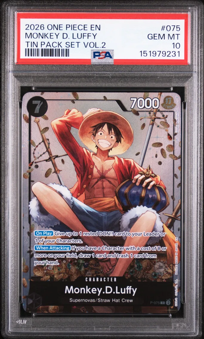 2026 #075 Monkey D. Luffy PSA 10 One Piece Promos
