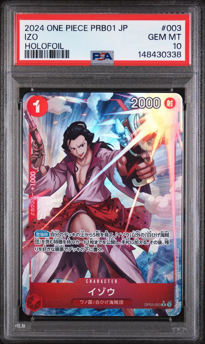 2024 #003 Izo PSA 10 One Piece Japanese PRB01-Premium Booster -One Piece Card the Best-
