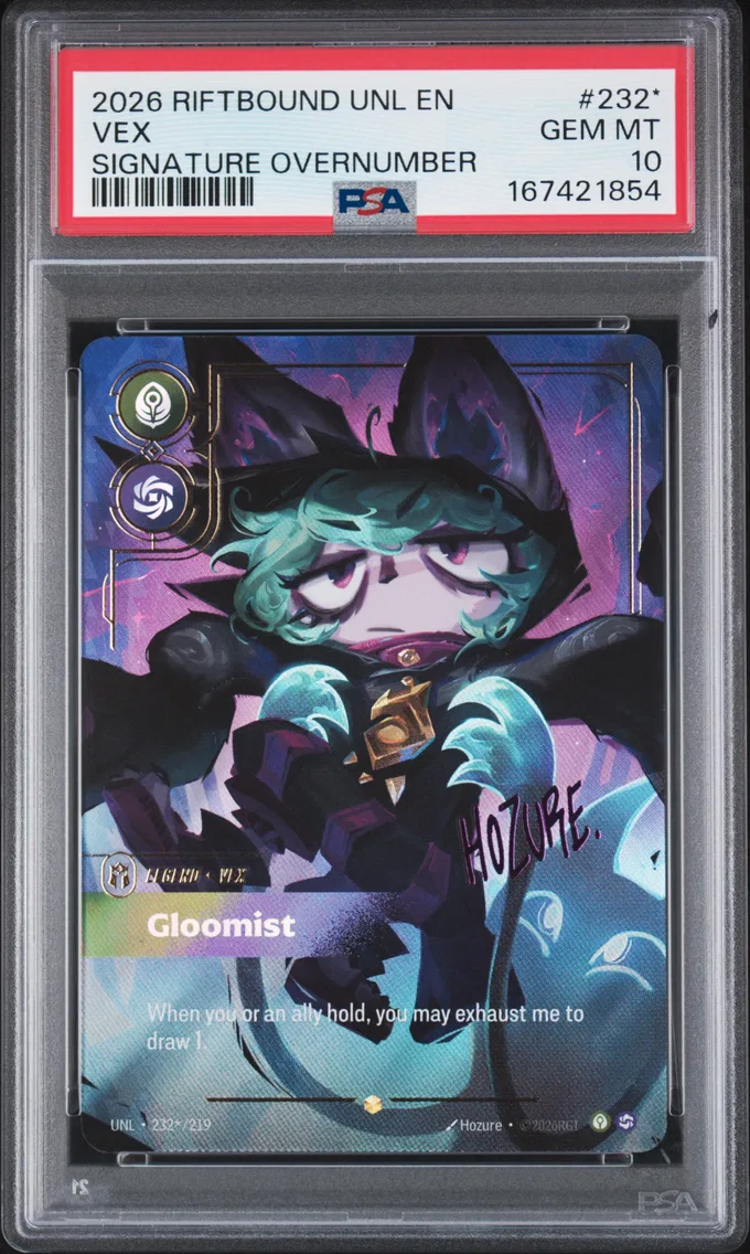 2026 #232* Vex - Gloomist PSA 10 Riftbound: League of Legends Unl-Unleashed