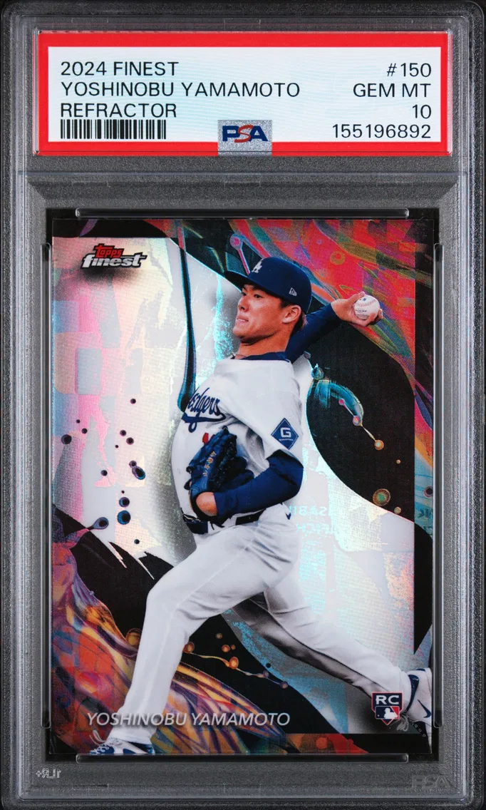 2024 #150 Yoshinobu Yamamoto PSA 10 Topps Finest